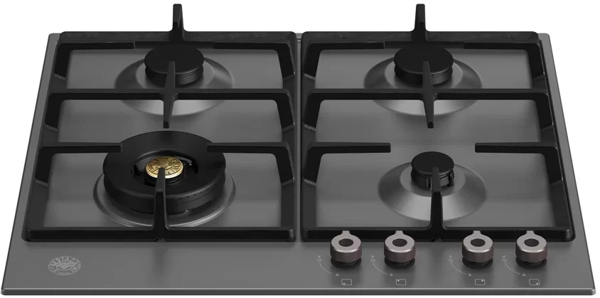 Газовая варочная панель шириной 60см, 4 конфорки, включая WOK Bertazzoni P604LPRONE