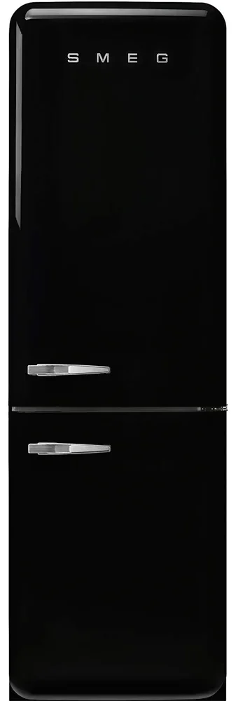SMEG FAB32RBL6 Отдельностоящий двухдверный холодильник, стиль 50-х годов, 60 см, черный, No-frost, п