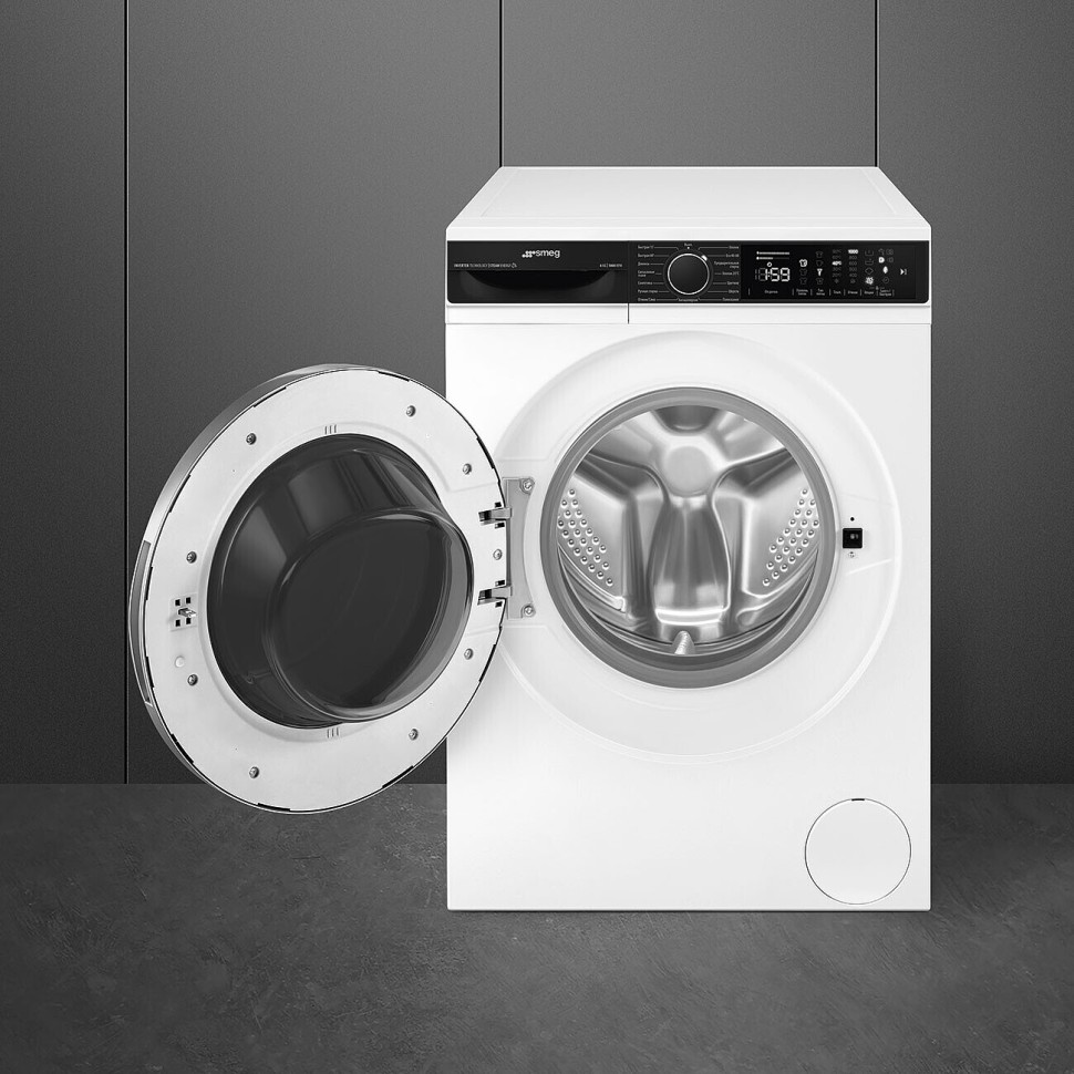 SMEG WM3T60CRU Отдельностоящая узкая стиральная машина, глубина 41,6 см, загрузка 6 кг, цвет белый