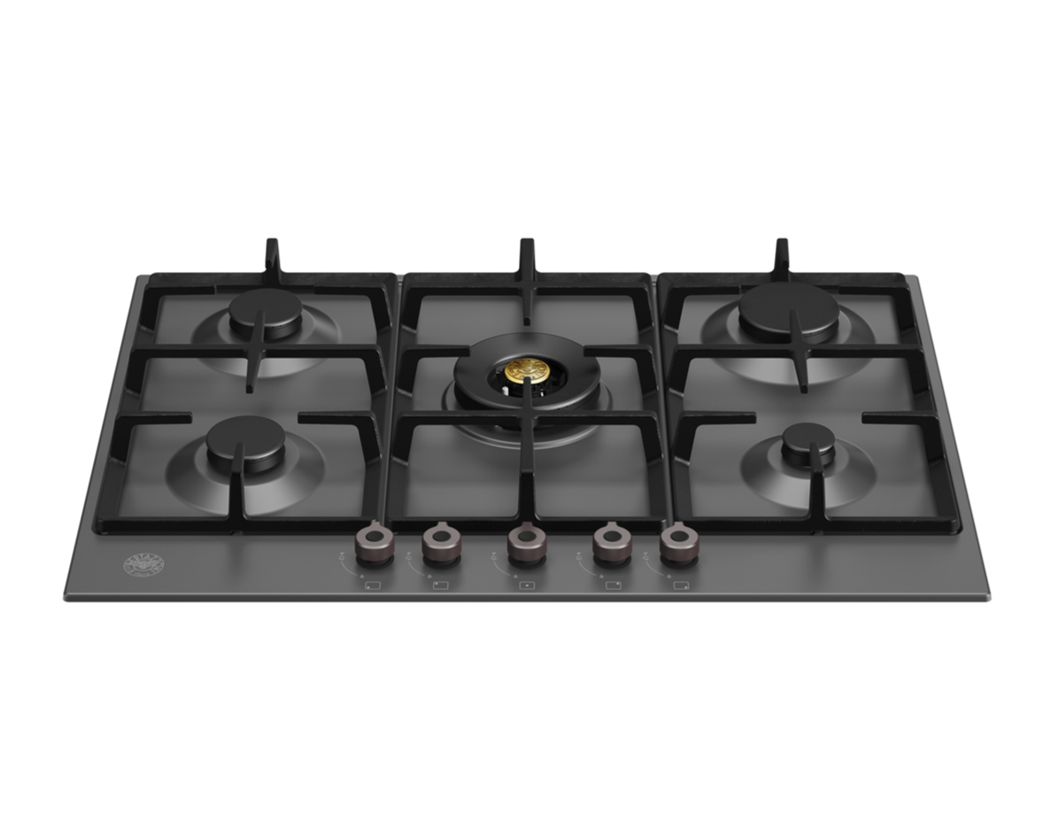 Газовая варочная панель шириной 75см, 5 конфорок, включая WOK Bertazzoni P755СPRONE