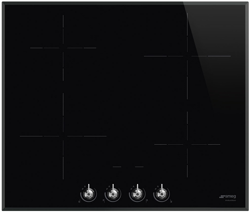 SMEG SI364B Индукционная варочная панель,60 см, скошенный край